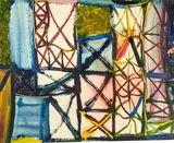 Untitled by Allen Maddox, oil on Steinbach paper, sold Oct 2013