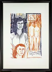 Night by Jeffrey Harris, lithograph, 16/20, offered Oct 2013