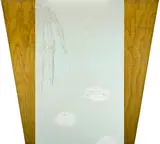 Patrick Pound, Charnier, graphite and acrylic on canvas and plywood