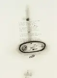 John Pule, I woke up to find a butterfly across your mouth, ink and pastel on paper