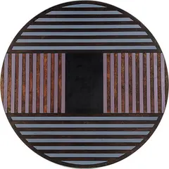 Ron Left, Tondo 5, acrylic on board