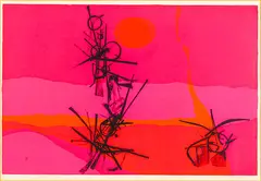 Don Quixote by Ted Dutch, silkscreen print, 16/16, sold Oct 2013