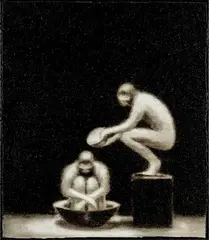 Thomas Elliott, The Bathers, oil on jute laid onto canvas