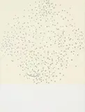 The Words are Dust by John Reynolds, oil paint marker and acrylic on canvas, offered Oct 2013