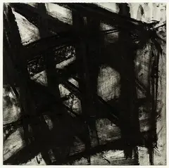 Untitled by Jeffrey Harris, charcoal on paper, offered Oct 2013