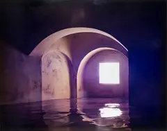 James Casebere, Flooded Street, digital chromogenic print mounted to Plexiglas, 2007