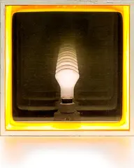 Bill Culbert, Bulb Box Reflection 1, mixed media, 7/10