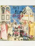 John Reynolds, He’s So Blind, tissue, oil crayon and pins on canvas