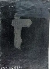 Giovanni Intra, Counting is Bad, acrylic on paper