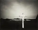 Cemetery on the bayou, Dulac, Louisiana, 9 October, 1988 by Laurence Aberhart, 1988, gold and selenium toned gelatin silver print, sold Aug 2013
