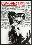 Peter Robinson, Being and Time, oilstick and acrylic on paper