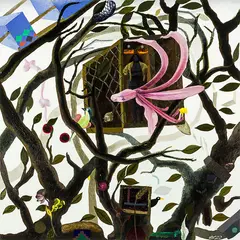 Andrew McLeod, Winter Trees, acrylic on canvas