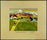 Heading into the Mountains – Colorado by Dick Frizzell, enamel on board, offered Aug 2013