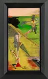 Bill Hammond, Pacific MAP Romance: Auckland (Diver), acrylic on metal