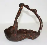 18th century by Japanese rootwood carved basket, sold Jul 2013