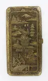 20th century by Japanese Komai-style mixed metal cigarette case, sold Jul 2013