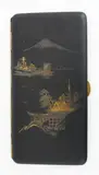 20th century by Japanese Damascene mixed metal cigarette case, inlaid in gold and silver, offered Jul 2013