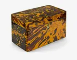 Japanese tortoiseshell covered tea caddy, Meiji period (1868-1912)