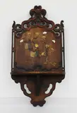 Meiji/Taisho period (1868-1926) by Japanese Shibayama style wood wall bracket, offered Jul 2013