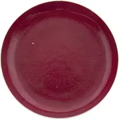 Chinese copper red dish, Jiaqing underglaze blue seal mark and of the period (1796-1820)