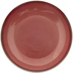 Chinese copper red dish, Qianlong seal mark and of the period (1736-1795), with white base, the sides and interior covered with a finely crackled deep red glaze