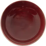 Chinese copper red dish, with rare Qianlong kaishu script six-character mark and of the period (1736-1795), with shallow rounded sides and everted rim,