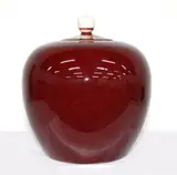 20th century or earlier by Chinese sang de boeuf lidded jar, sold Jul 2013
