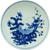 Guangxu mark and of the period (1875-1908) by Chinese blue and white saucer dish, painted with floral design to the centre, sold Jul 2013