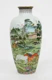 20th century by Large Chinese famille rose vase, painted with ‘The Eight Horses’ in the manner of Ma Yin, offered Jul 2013