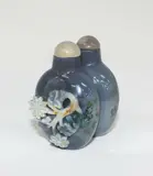 Chinese carved agate double snuff bottle, 19th century
