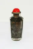 signed Ma Shaoyuan (1867-1939) and dated 1894 by Chinese inside painted glass facetted snuff bottle, decorated with children playing in a garden, offered Jul 2013
