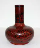 early 20th century by Large Chinese black and red lacquer bottle vase, offered Jul 2013