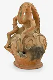 Raku fired ridge tile, Aibon Village Chambri Lakes, Lower Sepik