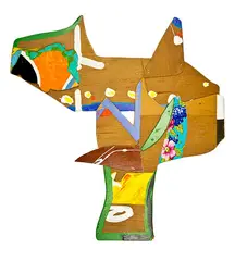 Pat Hanly, Wood Bouquet, mixed media