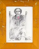 Ralph Hotere, Madam Foquet, the Landlady, laser print