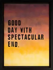 Martin Basher, Good Day, spray paint and gold leaf on screenprint, edition of 10