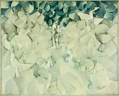 Bill Culbert, Rome and Abbey, oil on canvas