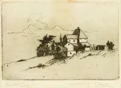 Constance Alice Lloyd, Hill Top, etching