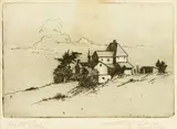 Constance Alice Lloyd, Hill Top, etching