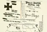 Colin McCahon, James K Baxter Festival 1973, lithograph