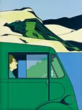 Robin White, Morris Commercial, Hokianga, screenprint, 44/50