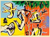 Pat Hanly, End of the Golden Age, screenprint, 34/50