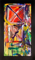 Untitled by Allen Maddox, oil on board, sold Jul 2013