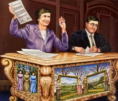 William Dunning, The Coalition Agreement 1999, Wellington, acrylic on canvas