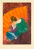 Carole Shepheard, Body Covers – Utamaro’s Fan, etching, 35/50