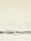Marilynn Webb, Hills and Cloud I, linocut, artist’s proof