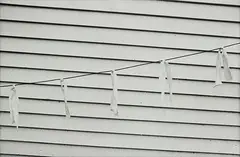Clothesline by Peter Peryer, gelatin silver print, sold Jul 2013