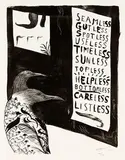 Bill Hammond, Untitled, lithograph, 50/100