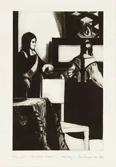 John Drawbridge, The Music Lesson (Vermeer), mezzotint, 20/100