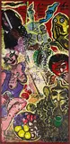 Jacqueline Fahey, The Dinner Party, oil on board